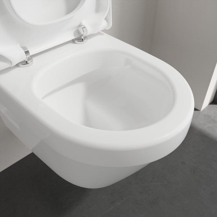 Villeroy & Boch Wall Hung Toilet Villeroy & Boch Architectura Compact Wall Hung Rimless DirectFlush Toilet with Soft Close Seat