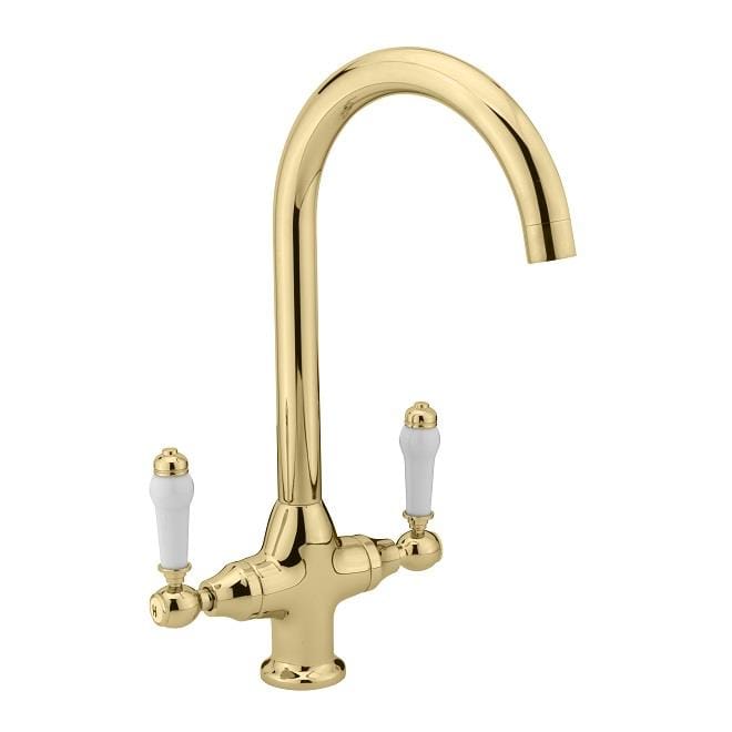 Sagittarius Kitchen Tap Gold Sagittarius Canterbury Lever Monobloc Kitchen Sink Mixer Tap