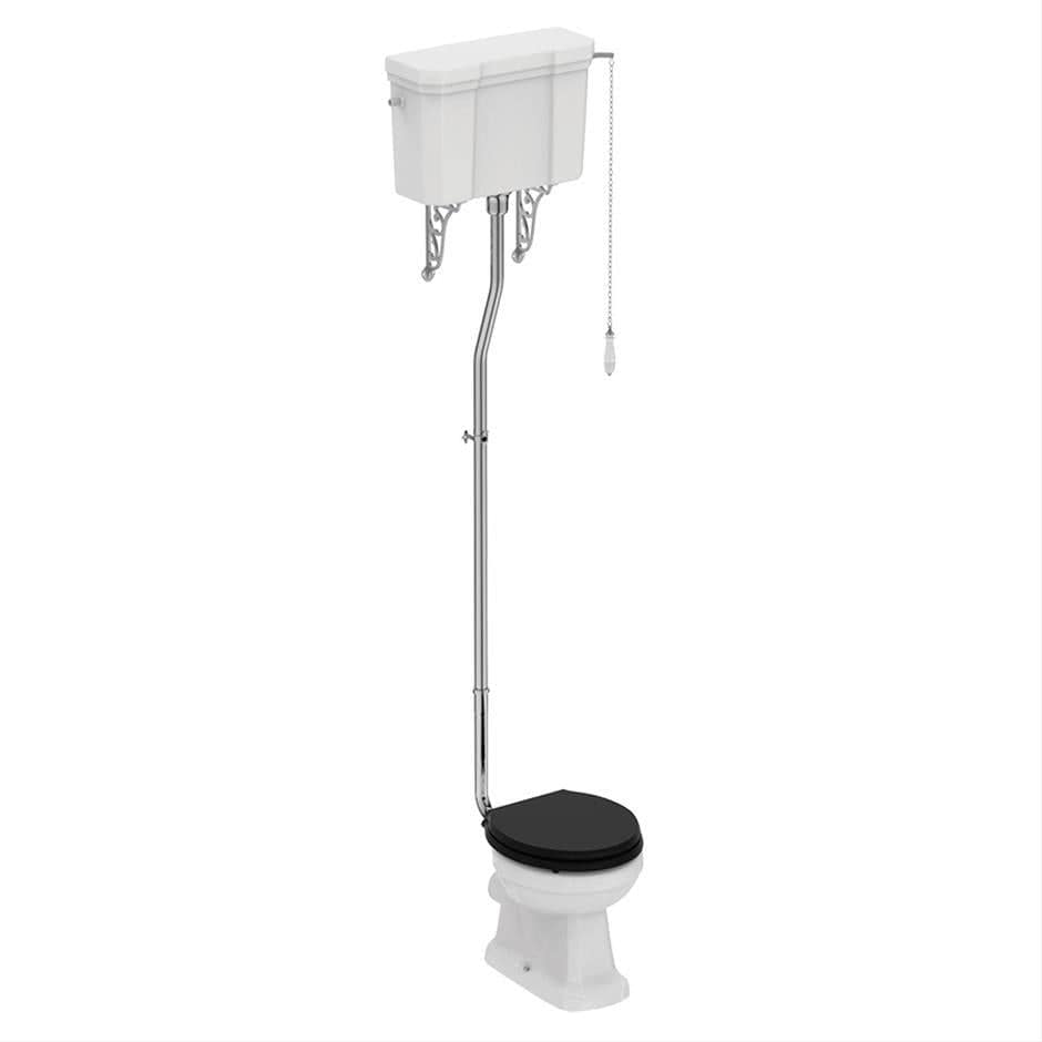 Ideal Standard High Level Toilet Black Ideal Standard Waverley High Level Traditional Toilet with Seat