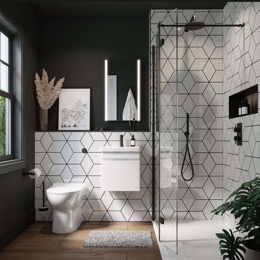 Saneux Wall Mounted Vanity Unit Saneux Air Vanity Unit With Basin - 400 X 350mm - One Drawer - Wall Mounted