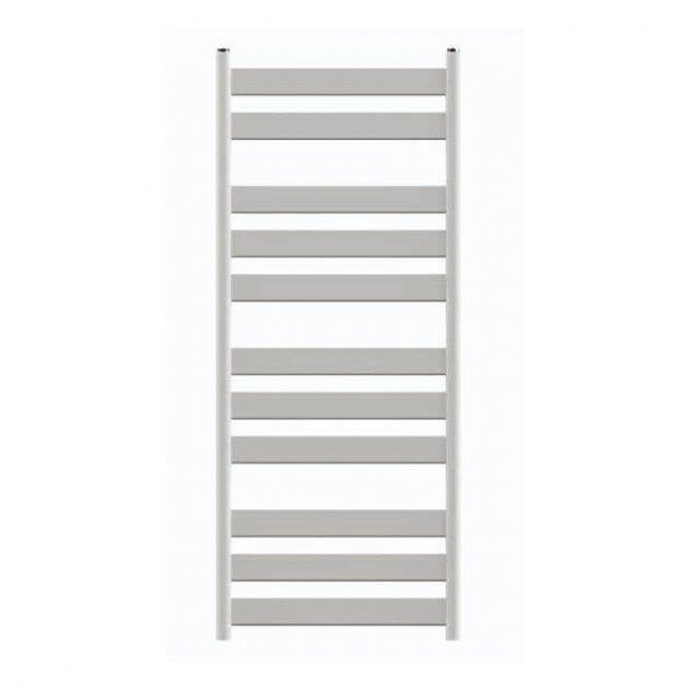 Redroom Designer Towel Radiator 1200 x 500mm Redroom Azor Straight Vertical Designer Towel Rail in White