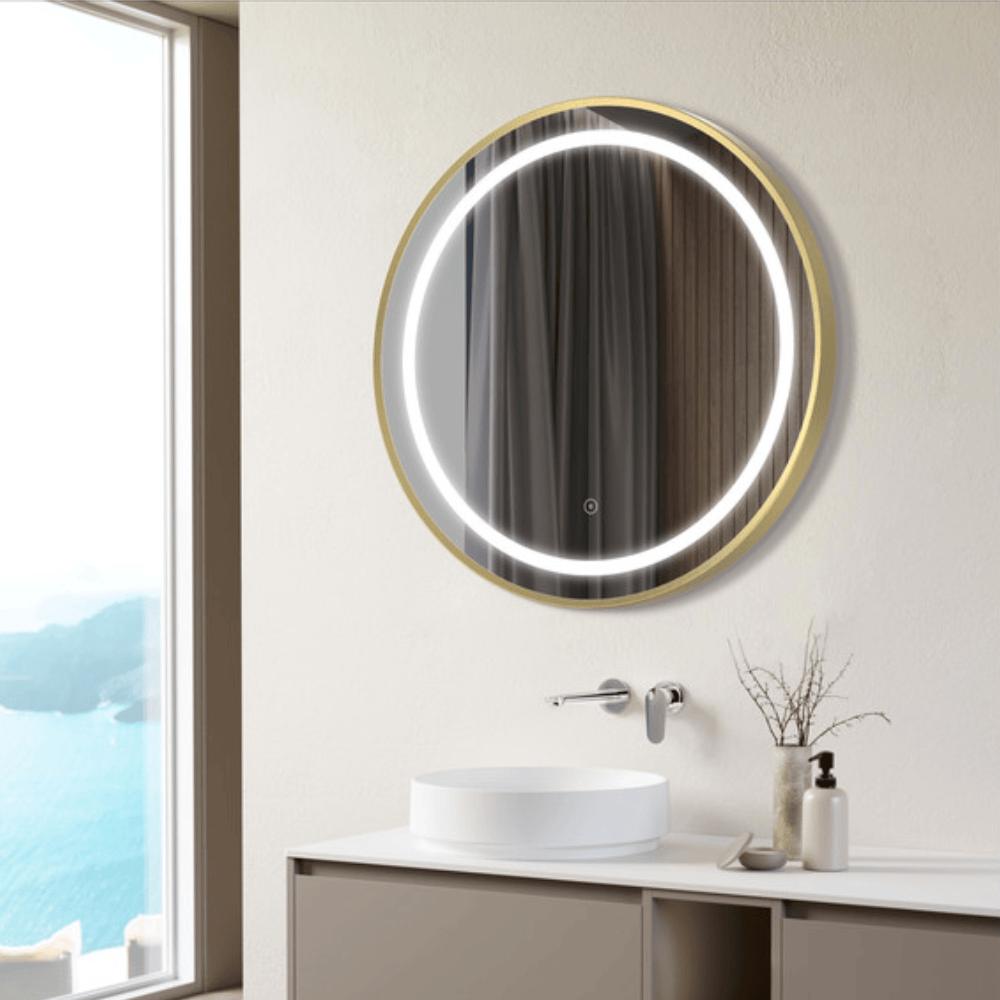 Aquarius Illuminated Mirror Aquarius Cirq 600mm Round Front LED Mirror