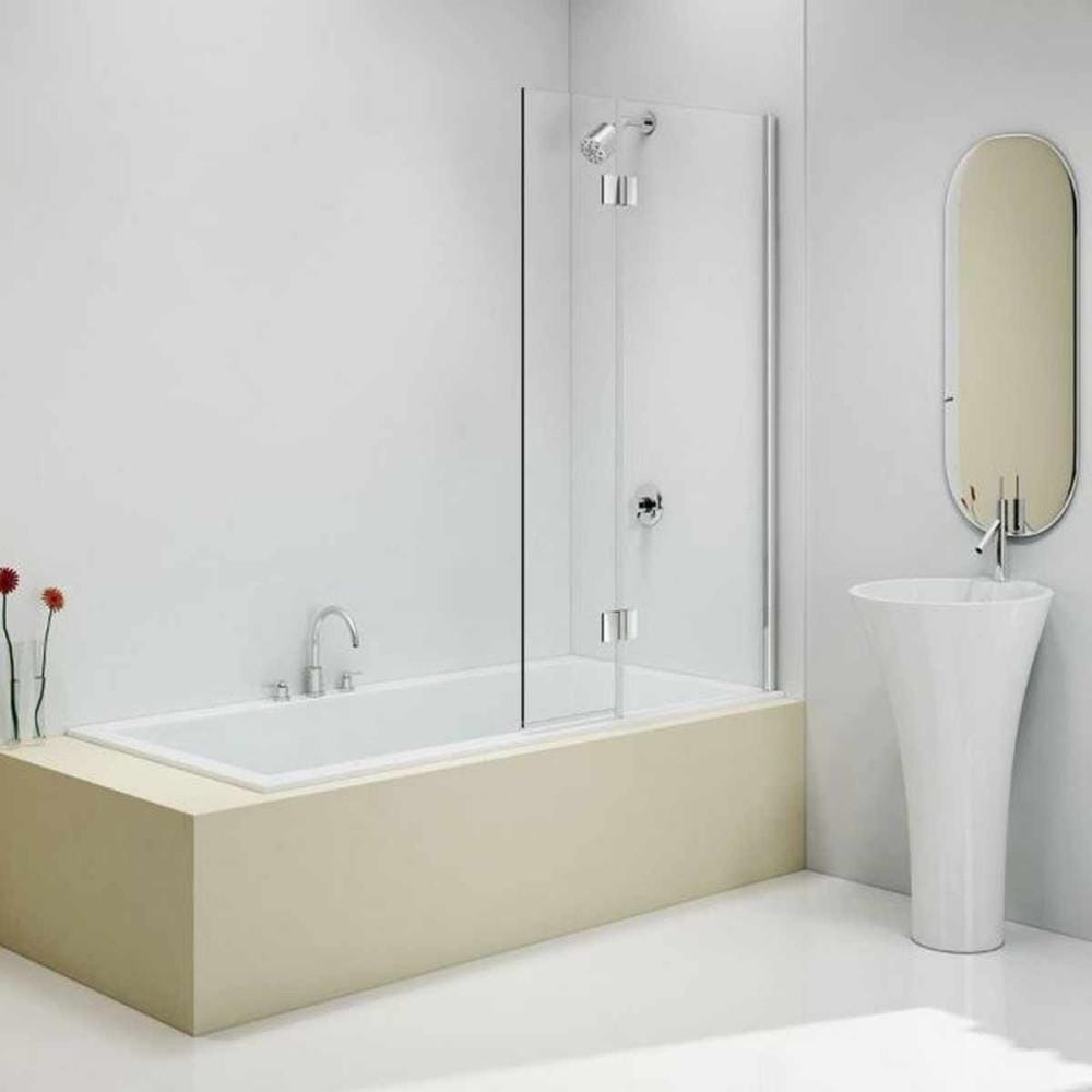 Merlyn Bath Screen Right Handed Merlyn 2 Panel Fixed Bath Screen with Hinged Panel