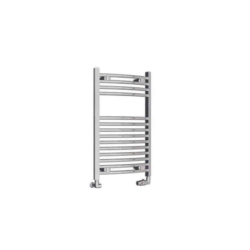 Eastbrook Ladder Rail Eastbrook Wingrave Vertical Curved Heated Towel Rail - 800 x 500mm - Chrome