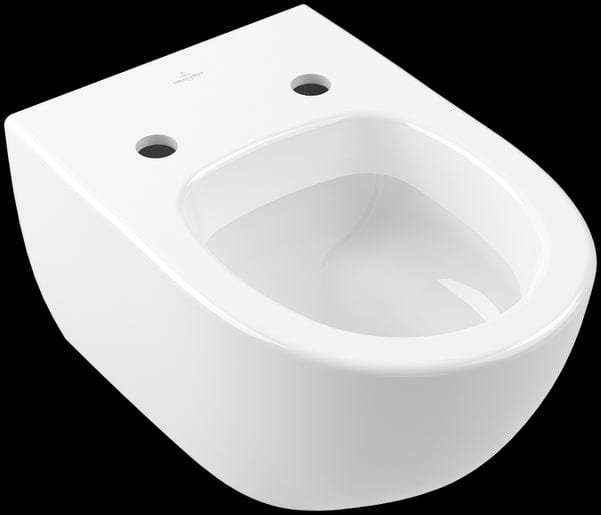 Villeroy & Boch Wall Hung Toilet Villeroy & Bock Subway 2.0 Wall Hung Toilet with Soft Close Seat in White Alpin