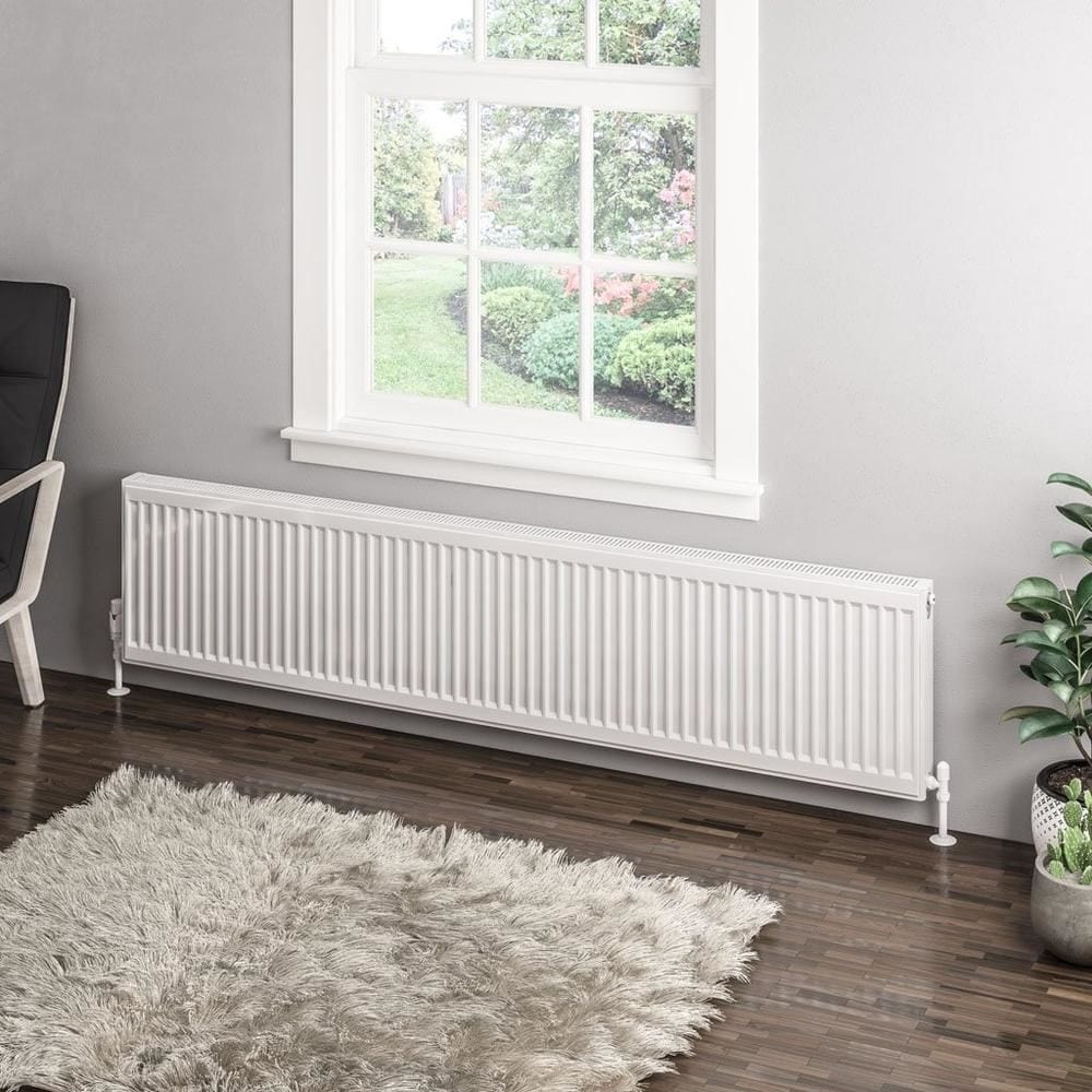 Aquarius Type 11 400 x 1800mm Aquarius Type 11 Compact Panel Radiator In Gloss White
