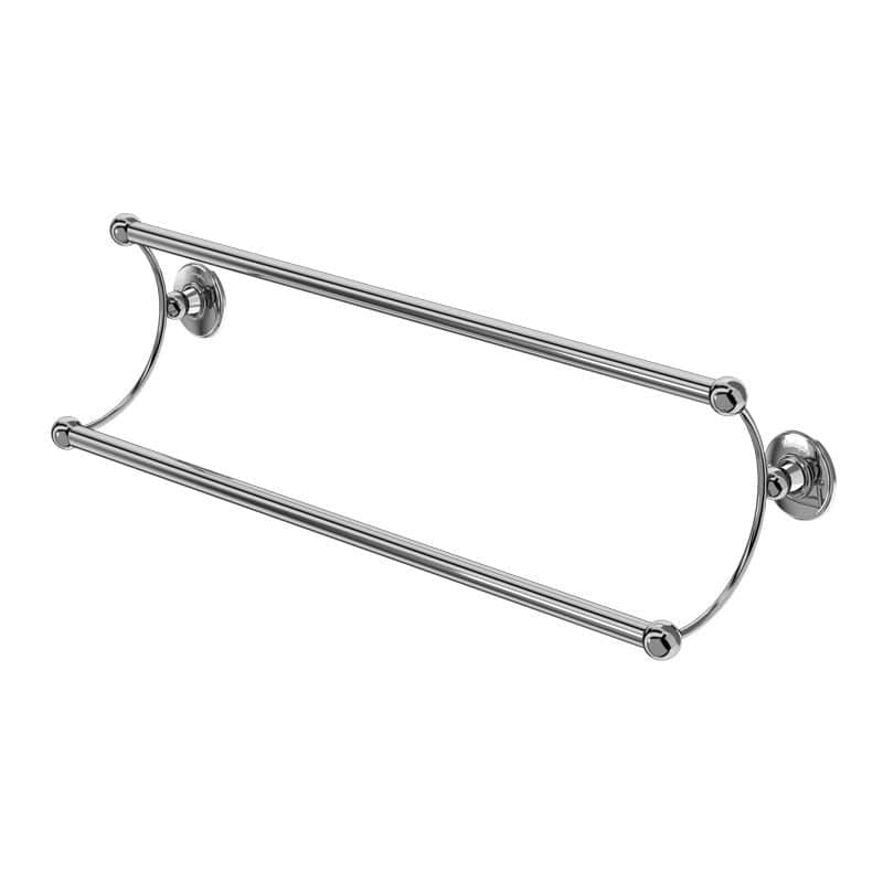 Burlington Towel Rails and Rings Burlington Traditional Double Towel Rail in Chrome