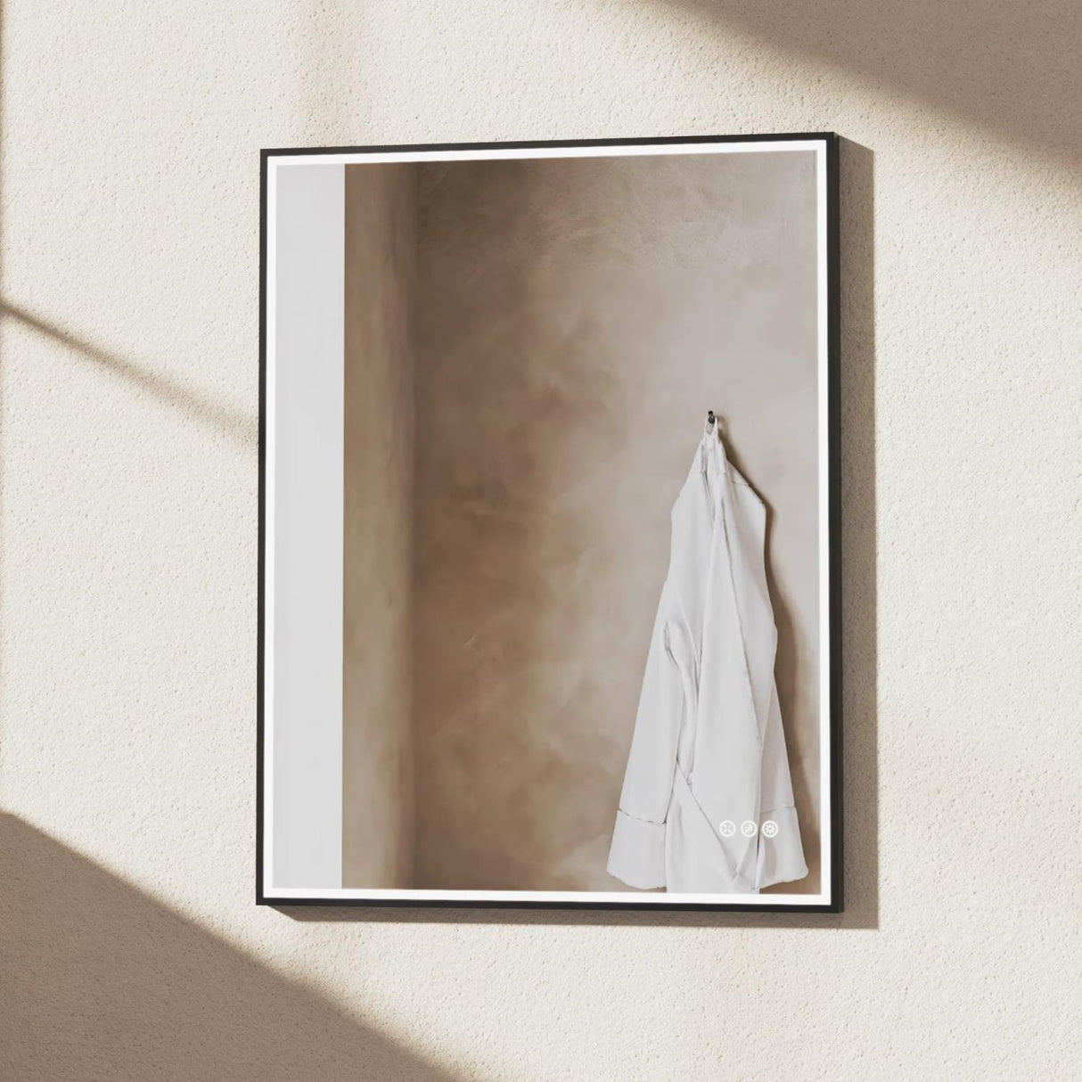 Crosswater Illuminated Mirror 700 x 900mm / Matt Black Crosswater MPRO LED Illuminated Rectangular Mirror