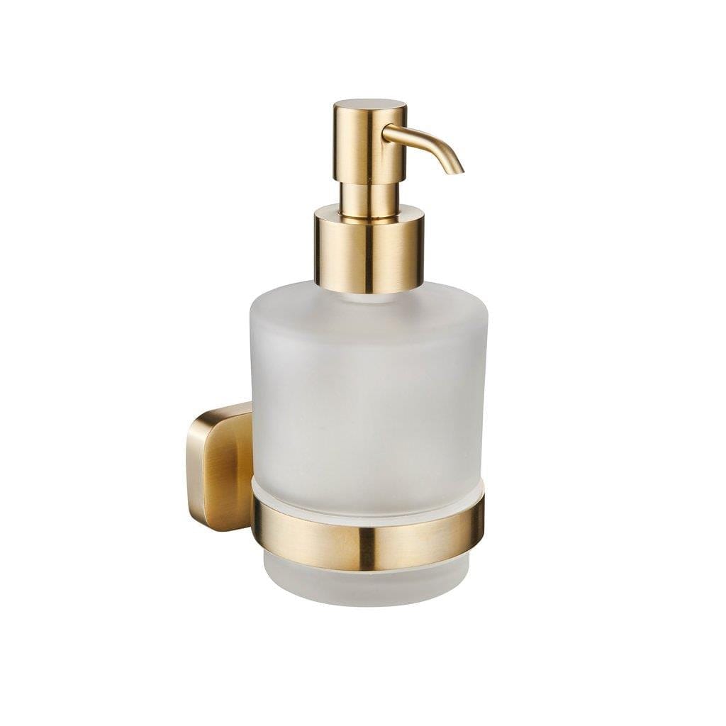 Aquarius Bathrooms Soap Dispenser Aquarius Auro Soap Dispenser in Brushed Brass