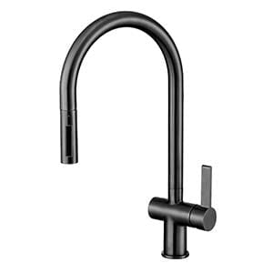 JTP Kitchen Tap Brushed Black JTP VOS Single Lever Pull Out Kitchen Mixer Tap