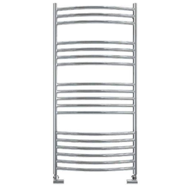 Vogue Ladder Rail 1200 x 600 / Central Heating Vogue Kerve Curved Ladder Rail in Polished Stainless Steel