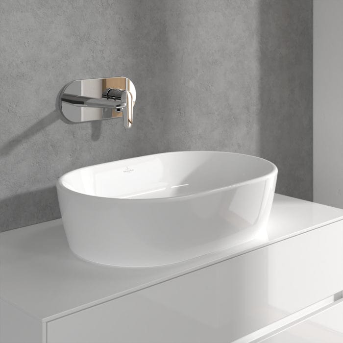 Villeroy & Boch Wall Mounted Basin Tap Villeroy & Boch O.Novo Start Wall Mounted Single Lever Basin Mixer Tap in Chrome