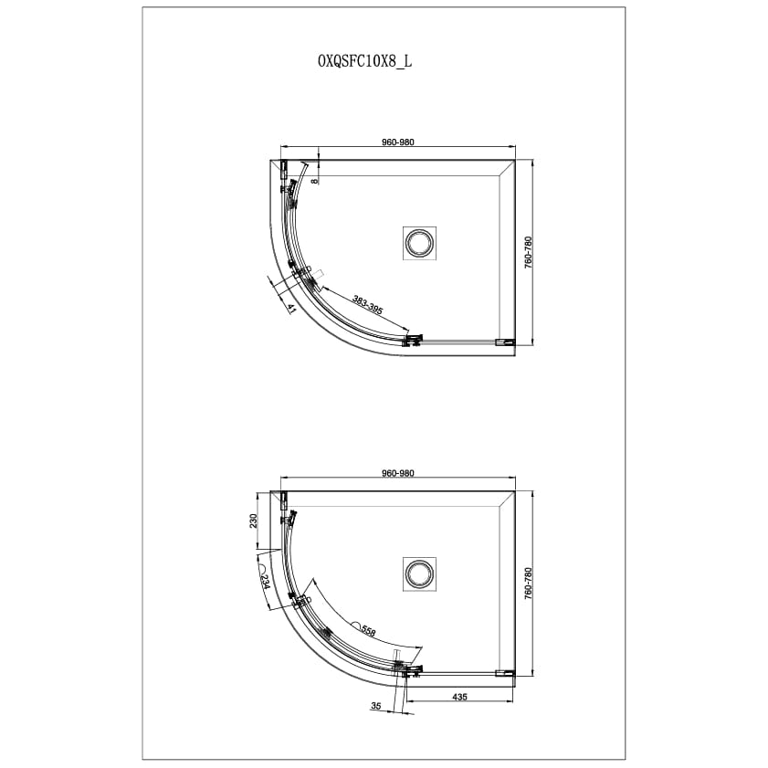 Crosswater Quadrant Shower Enclosure Crosswater Optix Single Door Quadrant Shower Enclosure