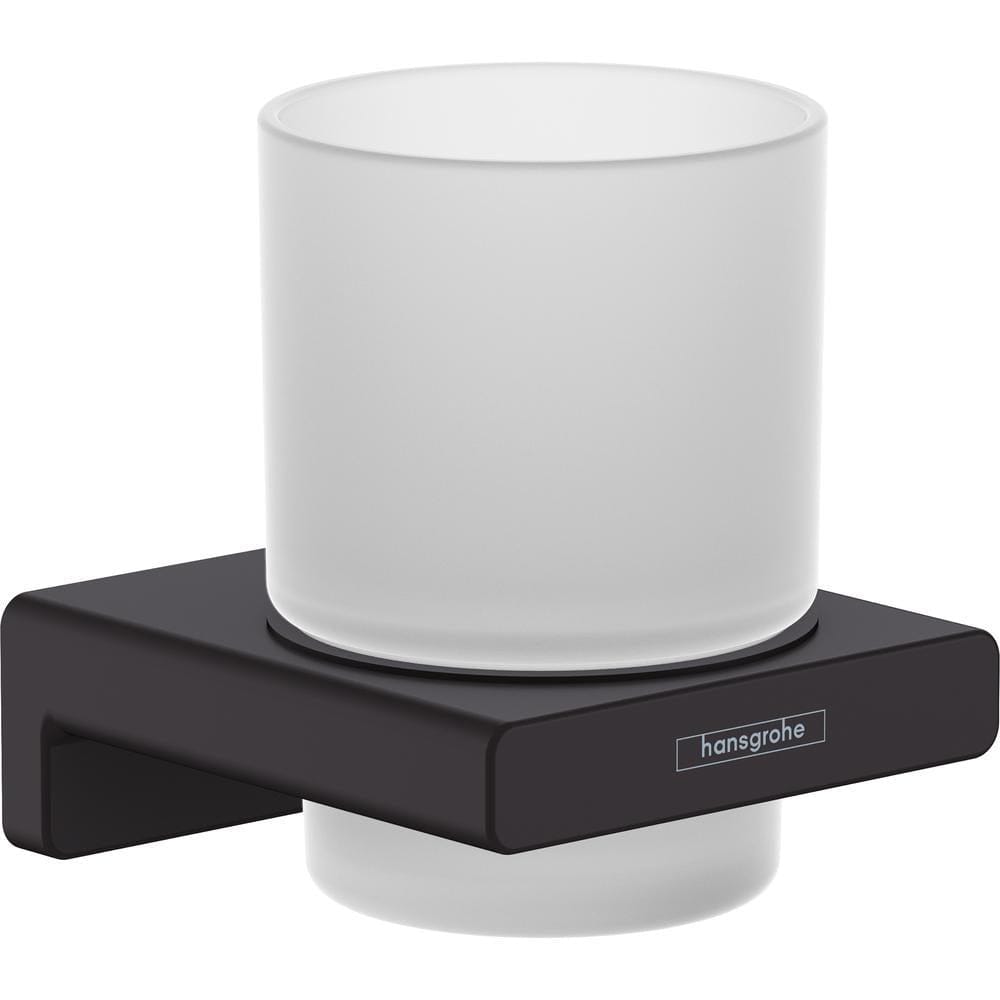 Hansgrohe Toothbrush Holder Matt Black Hansgrohe Addstoris Wall Mounted Toothbrush Tumbler