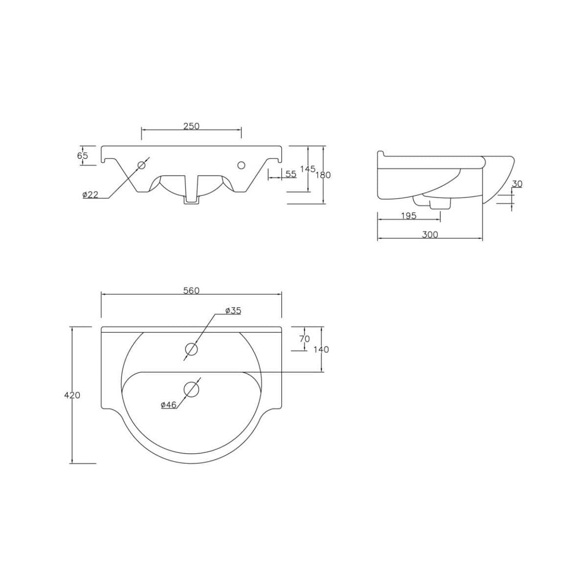 Aquarius Bathrooms Bathroom Suite Aquarius View 550mm Vanity Unit with Basin and Close Coupled Toilet Set in White