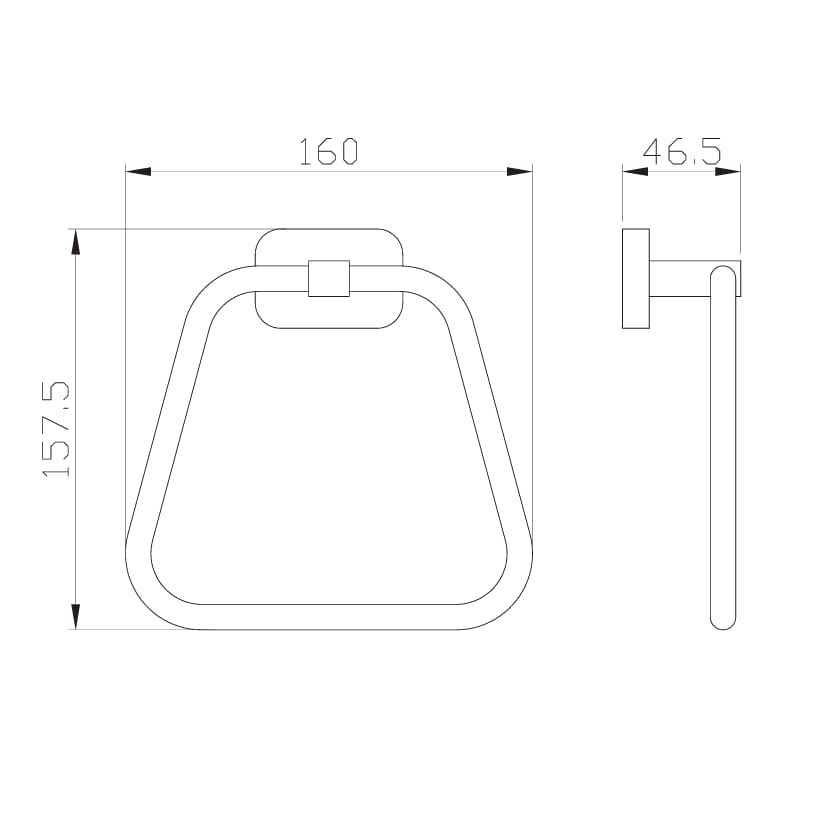 Eastbrook Towel Rails and Rings Eastbrook Asti Towel Ring