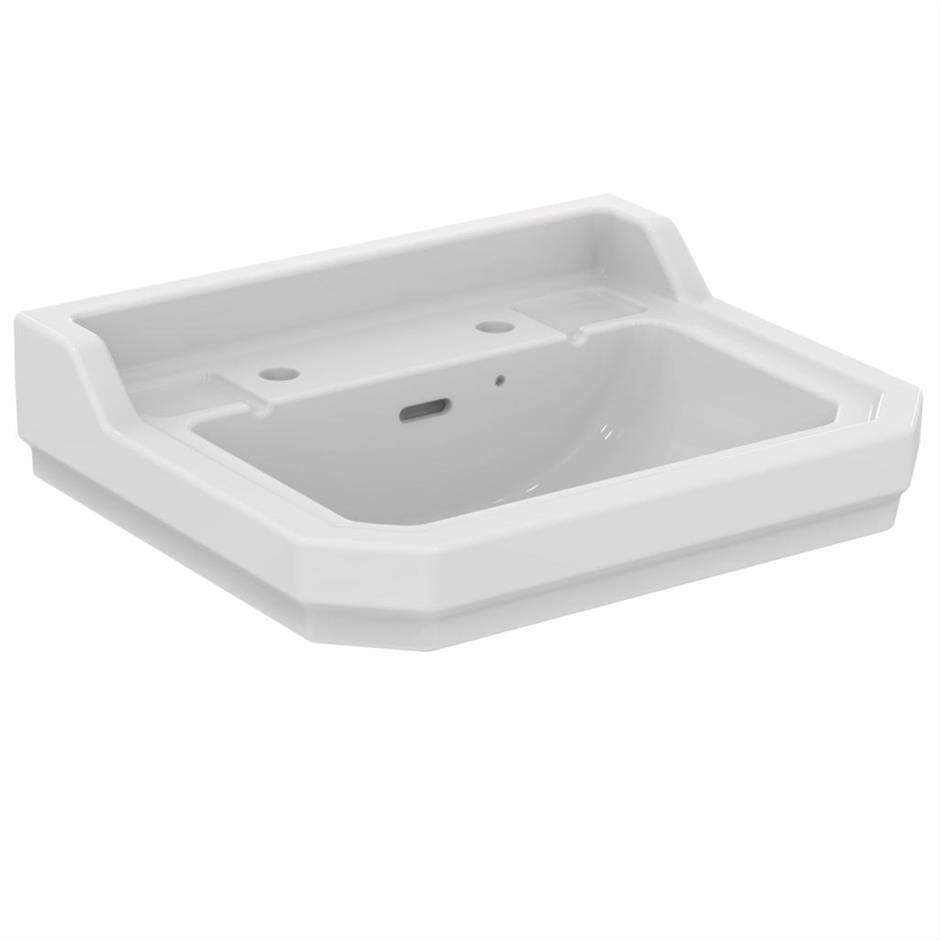 Ideal Standard Pedestal Basin Ideal Standard Waverley 560mm Traditional Basin with Pedestal and Overflow