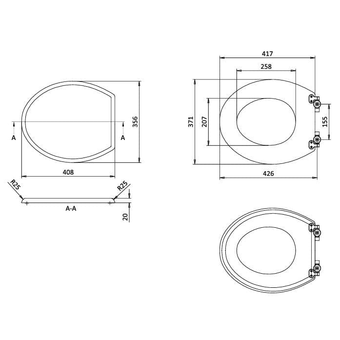 Burlington Toilet Seat Burlington Guild Close Toilet Seat