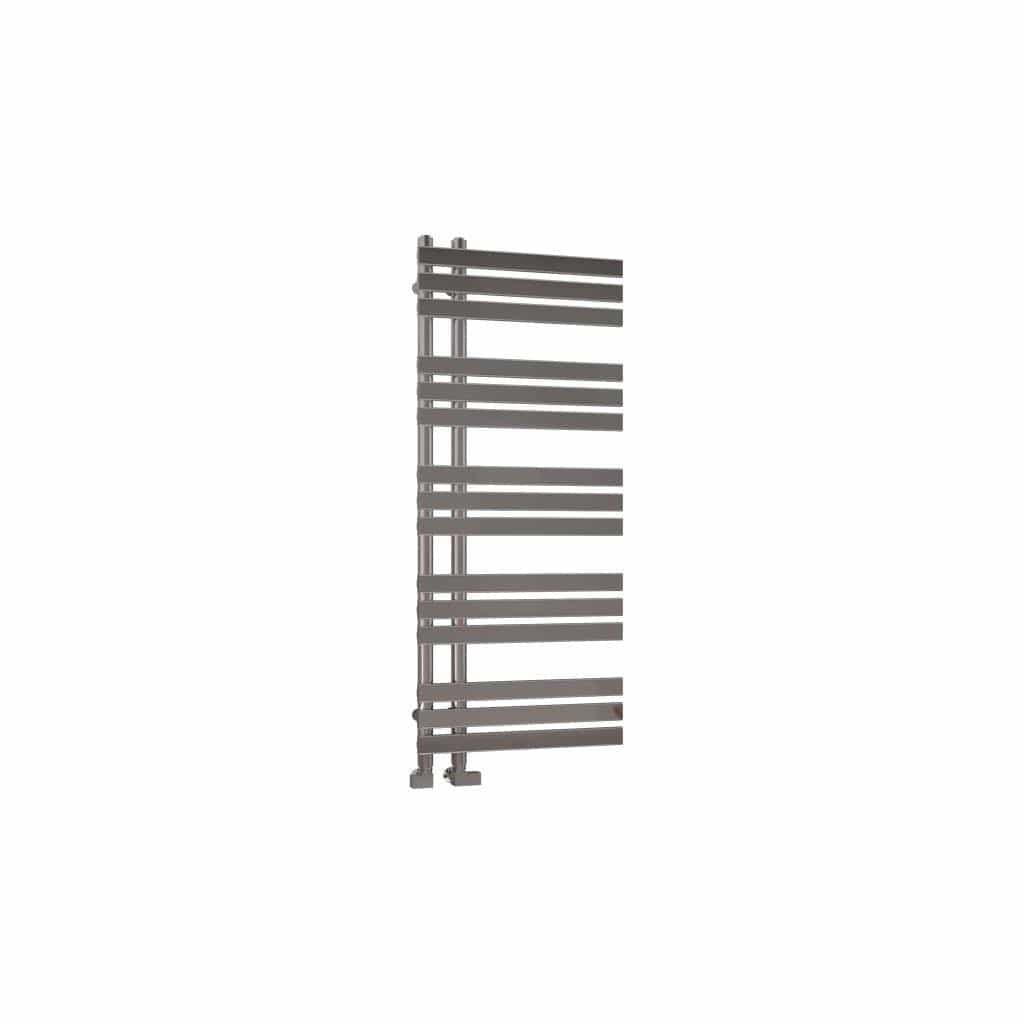 Eastbrook Designer Towel Radiator 1200 x 600mm / Electric Only Eastbrook Leonardo Straight Vertical Heated Towel Rail in Chrome