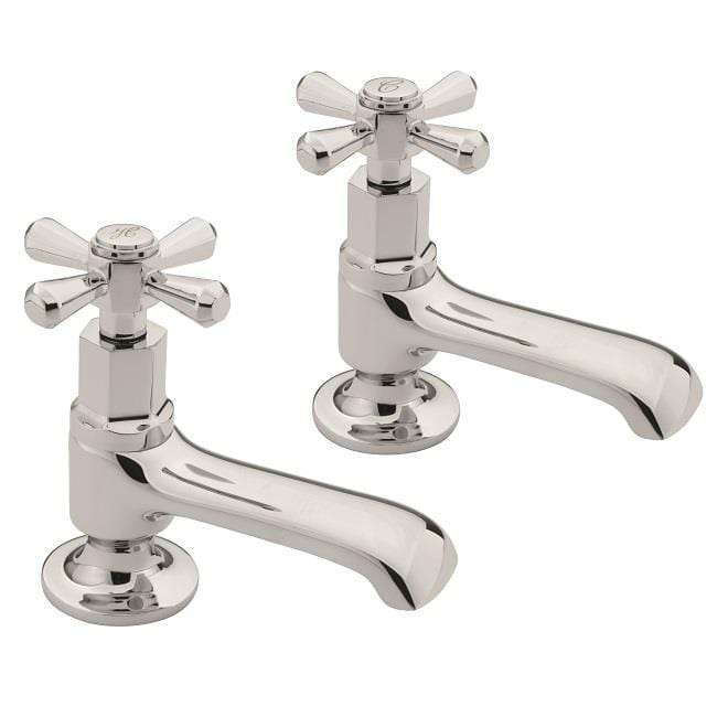 Sagittarius Pillar Basin Tap Sagittarius Fitzgerald Basin Pillar Taps (Pair) in Chrome