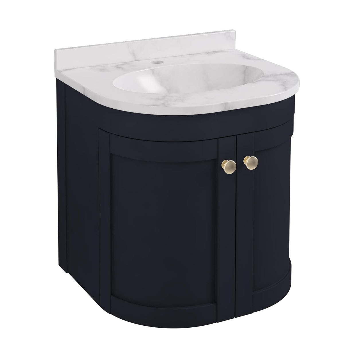 Eastbrook Wall Mounted Vanity Unit Eastbrook Hardwick Traditional 500mm Wall Hung Vanity Unit with Basin