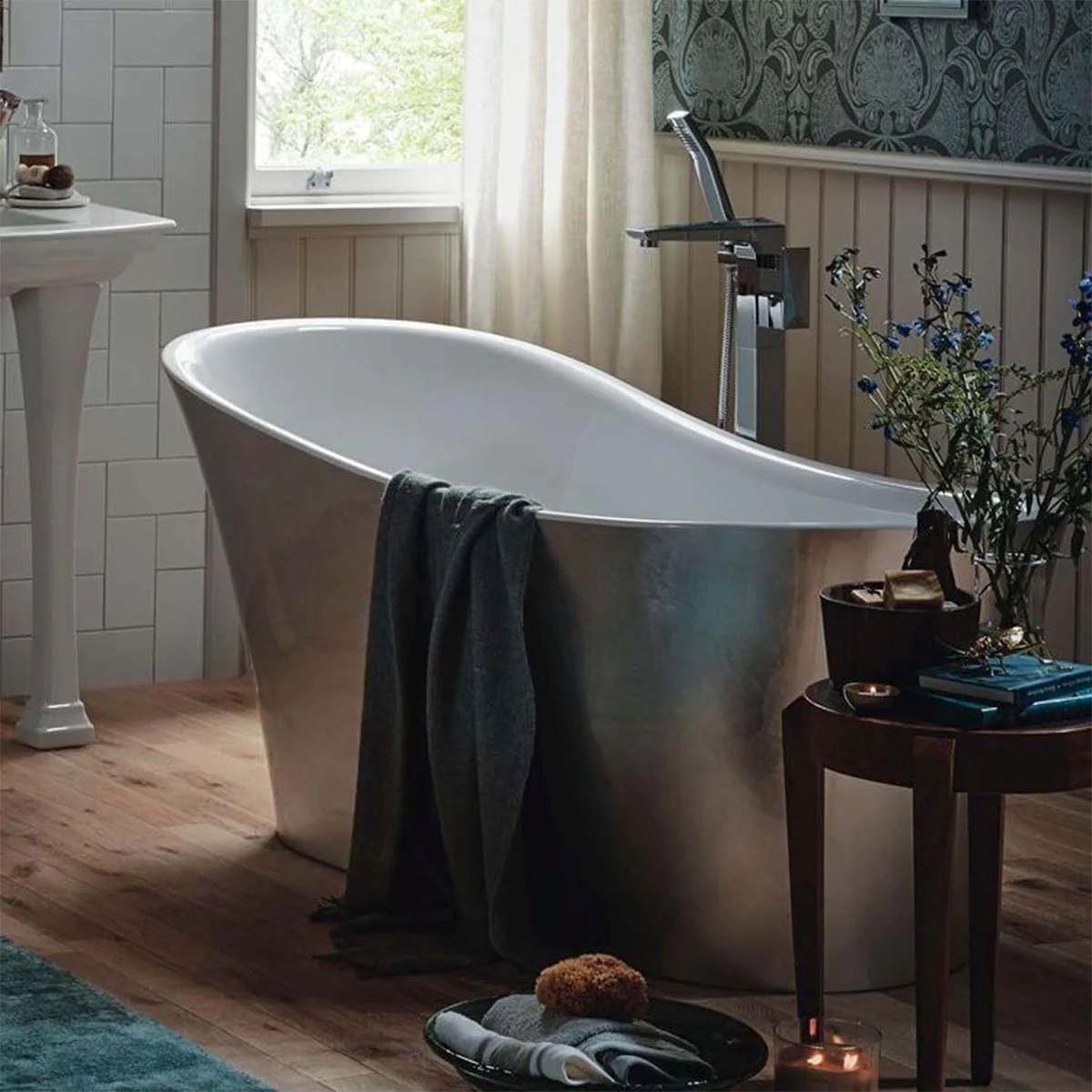 Heritage Roll Top and Slipper Freestanding Bath Heritage Holywell Freestanding Slipper Bath - 1710 x 745mm