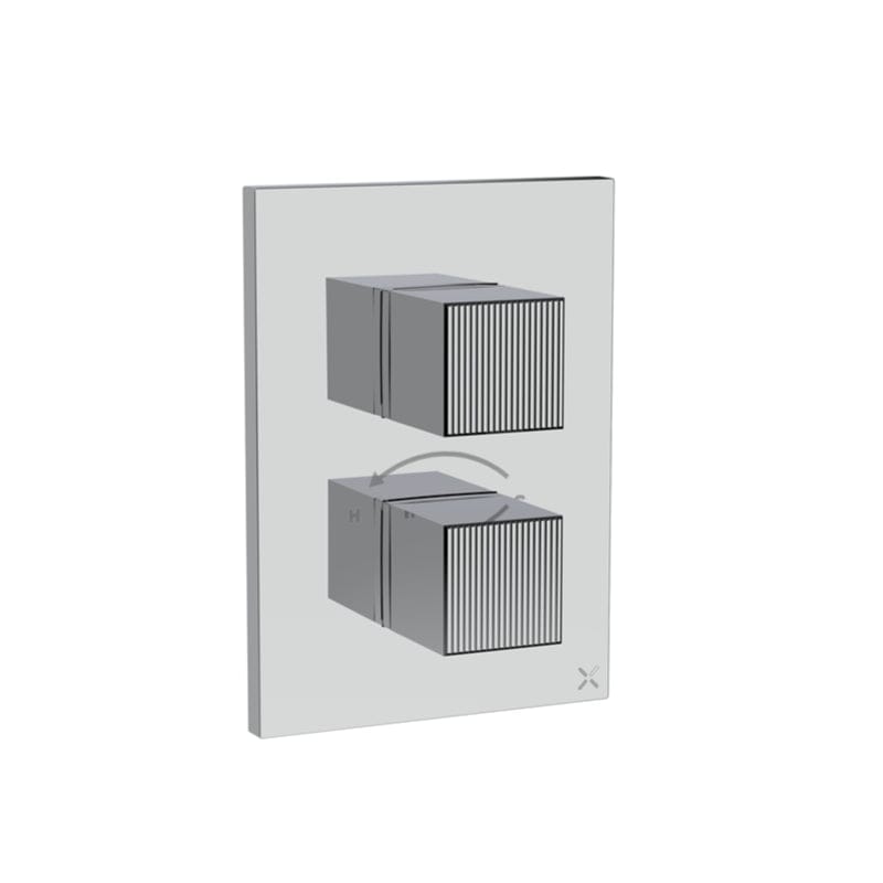 Crosswater Concealed Shower Valve Chrome Crosswater Limit Crossbox 3 Outlet Trimset
