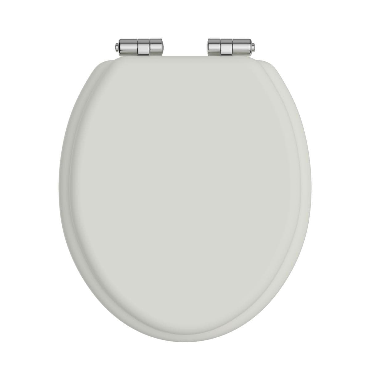 Heritage Toilet Seat Chantilly / Chrome Heritage Soft Close Wooden Toilet Seat