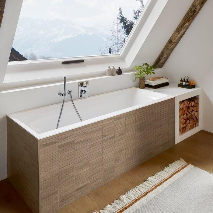 Villeroy & Boch Double Ended Bath 1800 x 800mm Villeroy & Boch Subway 3.0 Double Ended Quaryl Bath with SilentFlow