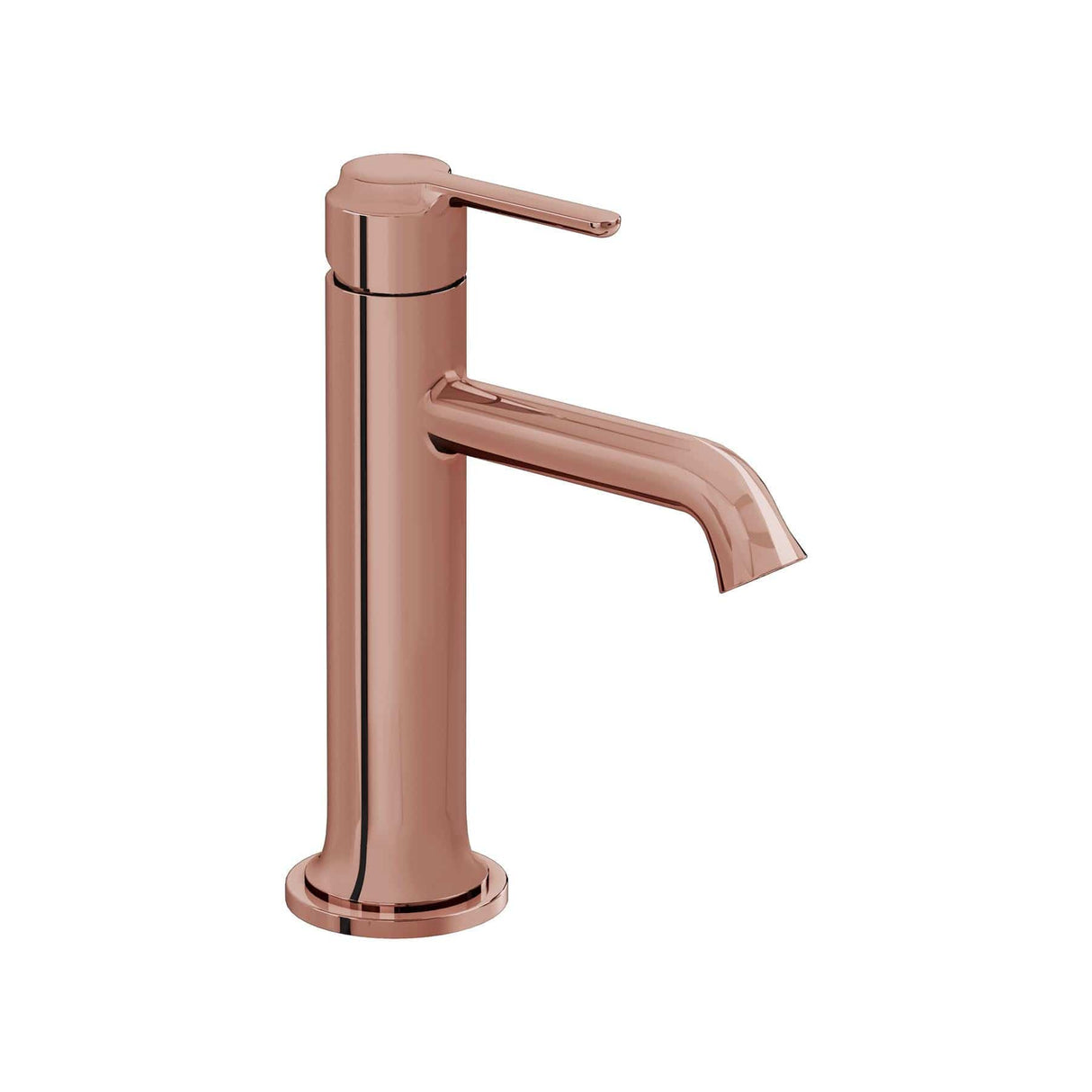 VitrA Mono Basin Tap Soft Copper VitrA Origin Classic Basin Mixer Tap with Top Handle