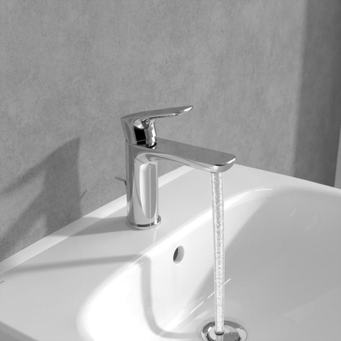 Villeroy & Boch Mono Basin Tap Villeroy & Boch O.Novo Single Lever Basin Mixer Tap with Pop-Up Waste in Chrome