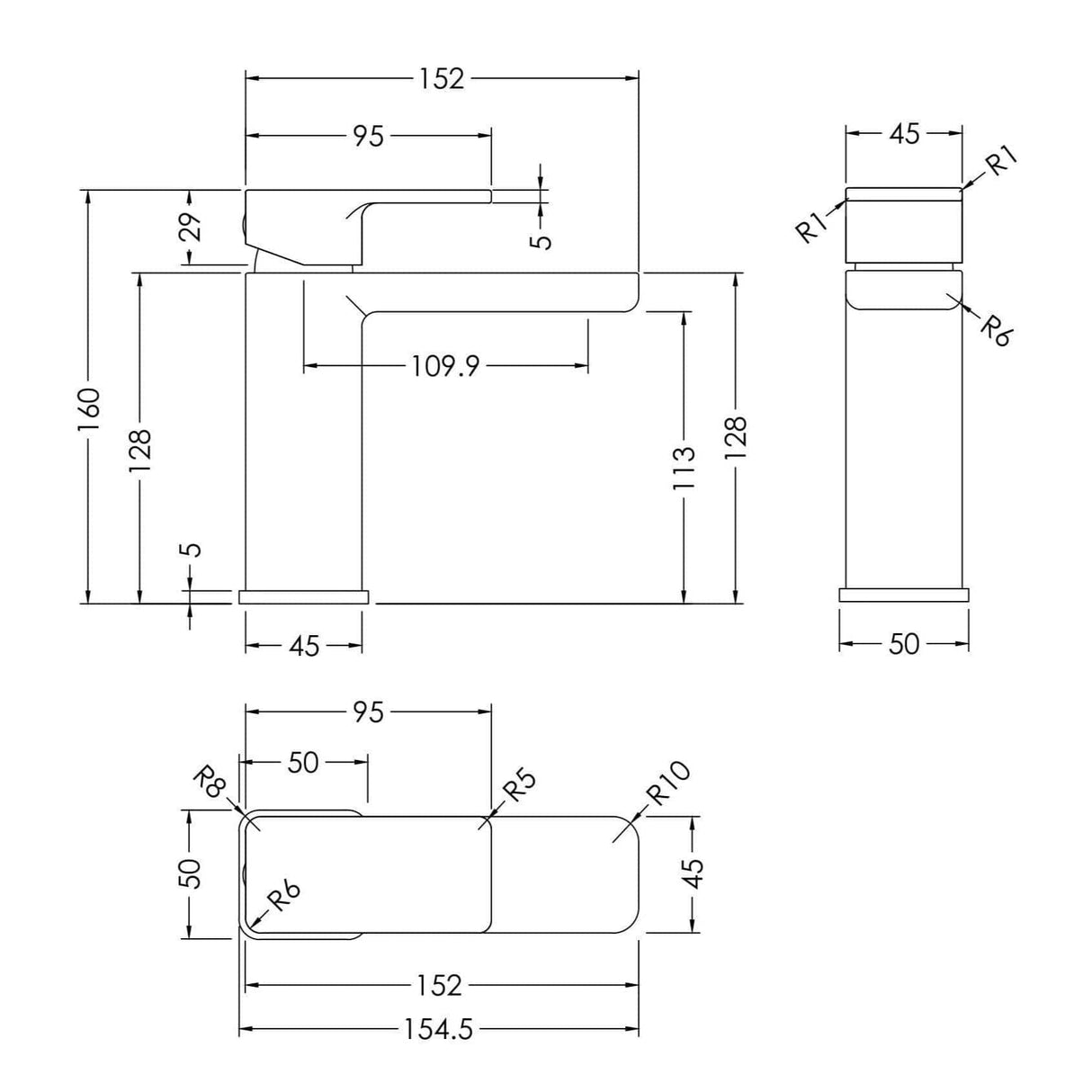 Aquarius Bathrooms Mono Basin Tap Aquarius Tetra Mono Basin Mixer Tap