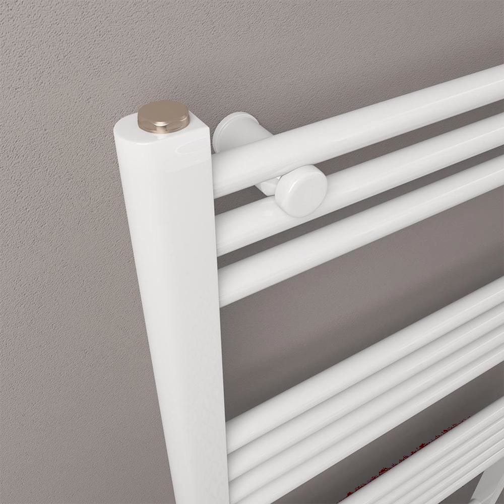 Eastbrook Ladder Rail Eastbrook Wendover Straight Vertical Heated Towel Rail in White