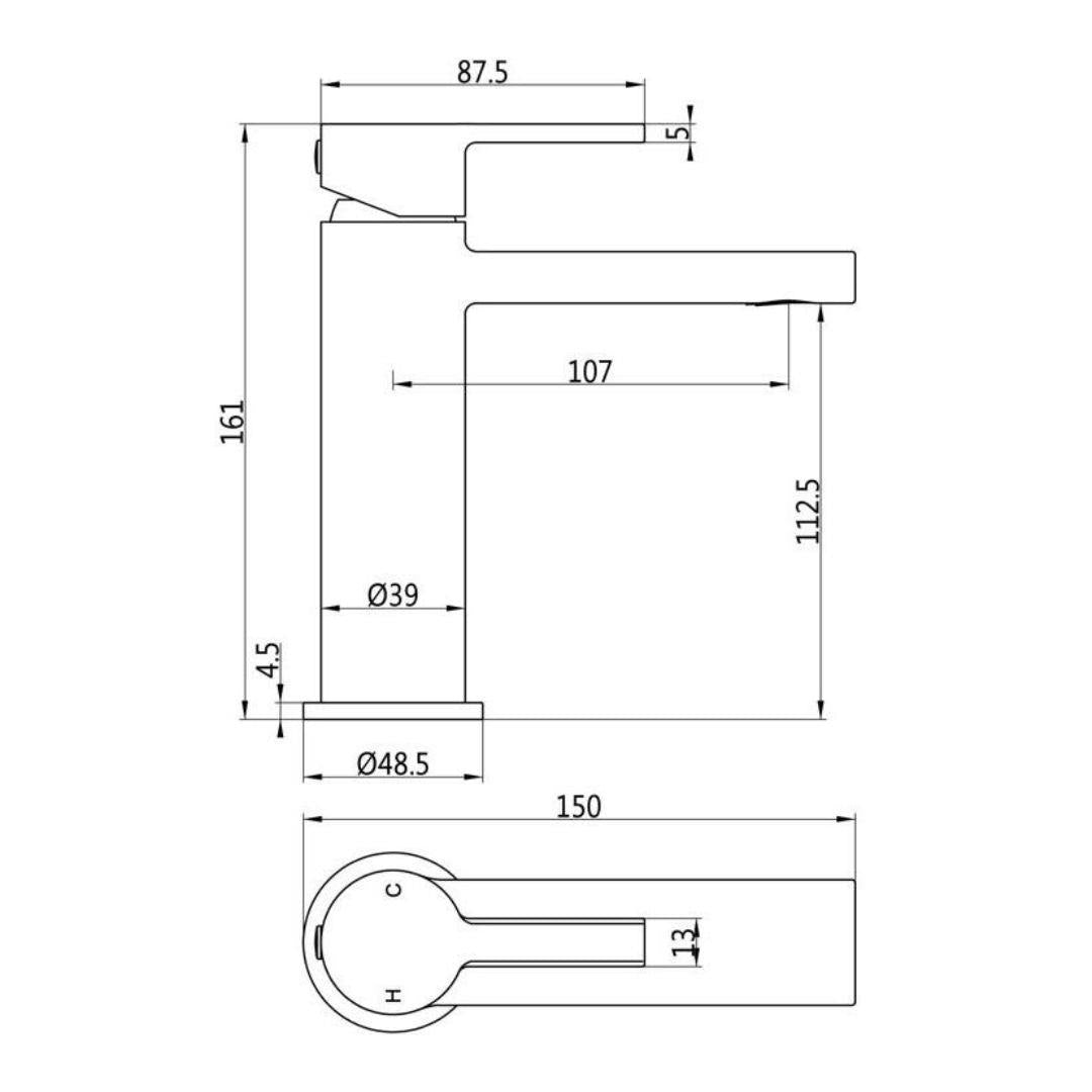 Aquarius Evolution Mono Basin Mixer Tap