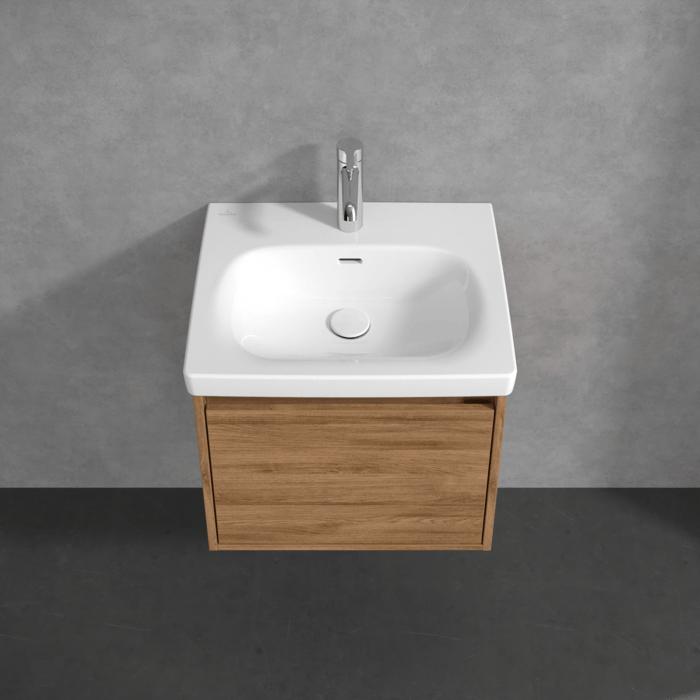 Villeroy & Boch Wall Mounted Vanity Unit Villeroy & Boch Skyla Wall Mounted 500mm One Drawer Vanity Unit with Basin