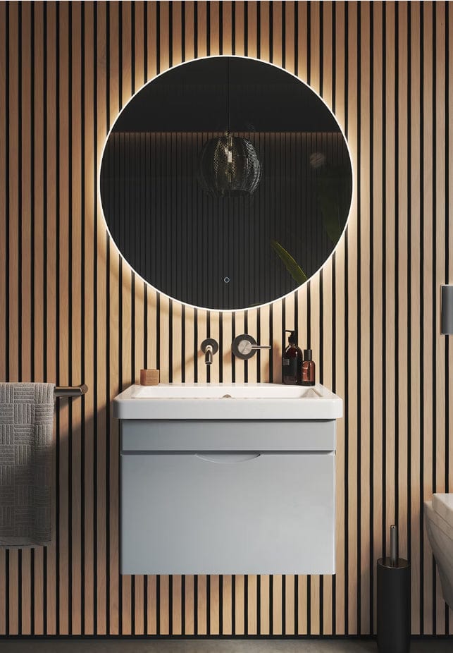 Saneux Wall Mounted Vanity Unit Saneux Indigo Vanity Unit With Basin - 600 x 400mm - One Drawer - Wall Mounted