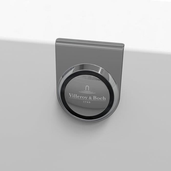 Villeroy & Boch Back To Wall Freestanding Bath Villeroy & Boch Oberon 2.0 Quaryl Back to Wall Double Ended Bath, 1800 x 800mm