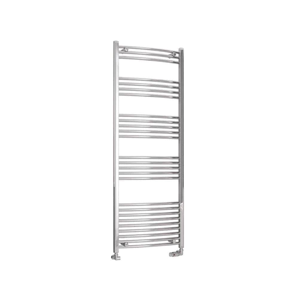 Eastbrook Wendover Curved Vertical Heated Towel Rail in Chrome