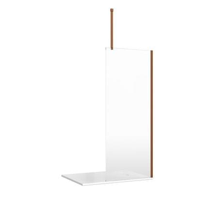 Crosswater Wetroom Accessory Brushed Bronze / Glass to Ceiling Bracing Bar Crosswater Gallery Stabilising Fixings