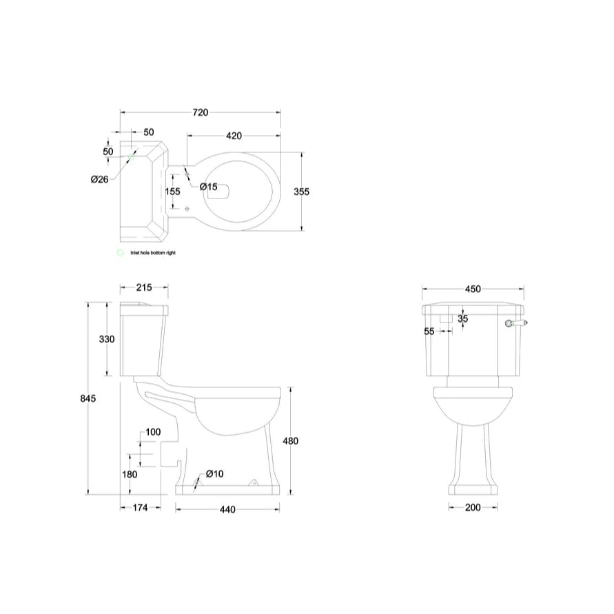 Burlington Comfort Height Toilet Burlington Regal Comfort Height Close Coupled Toilet