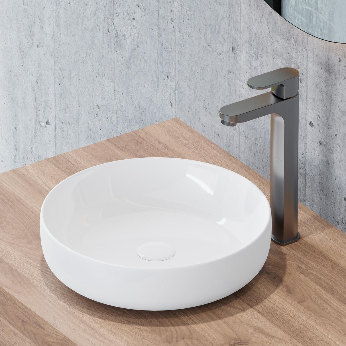 Flova Tall Basin Tap Gun Metal Flova Smart Tall Basin Mixer Tap