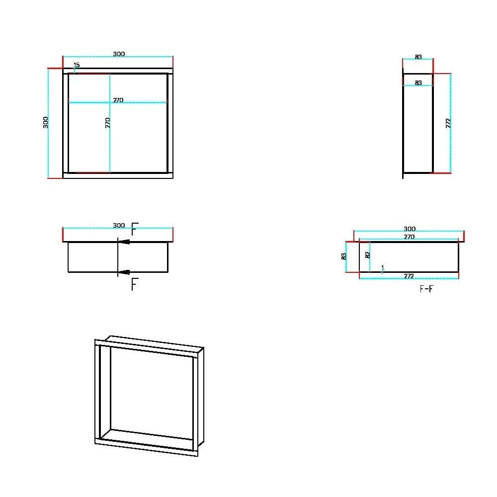 Aquarius Bathrooms Shelf Aquarius Shower Niche