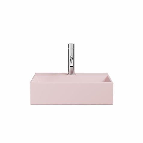 Crosswater Cloakroom Basin Pink Matt / 400 x 300mm Crosswater Beck Cloakroom Basin with Waste