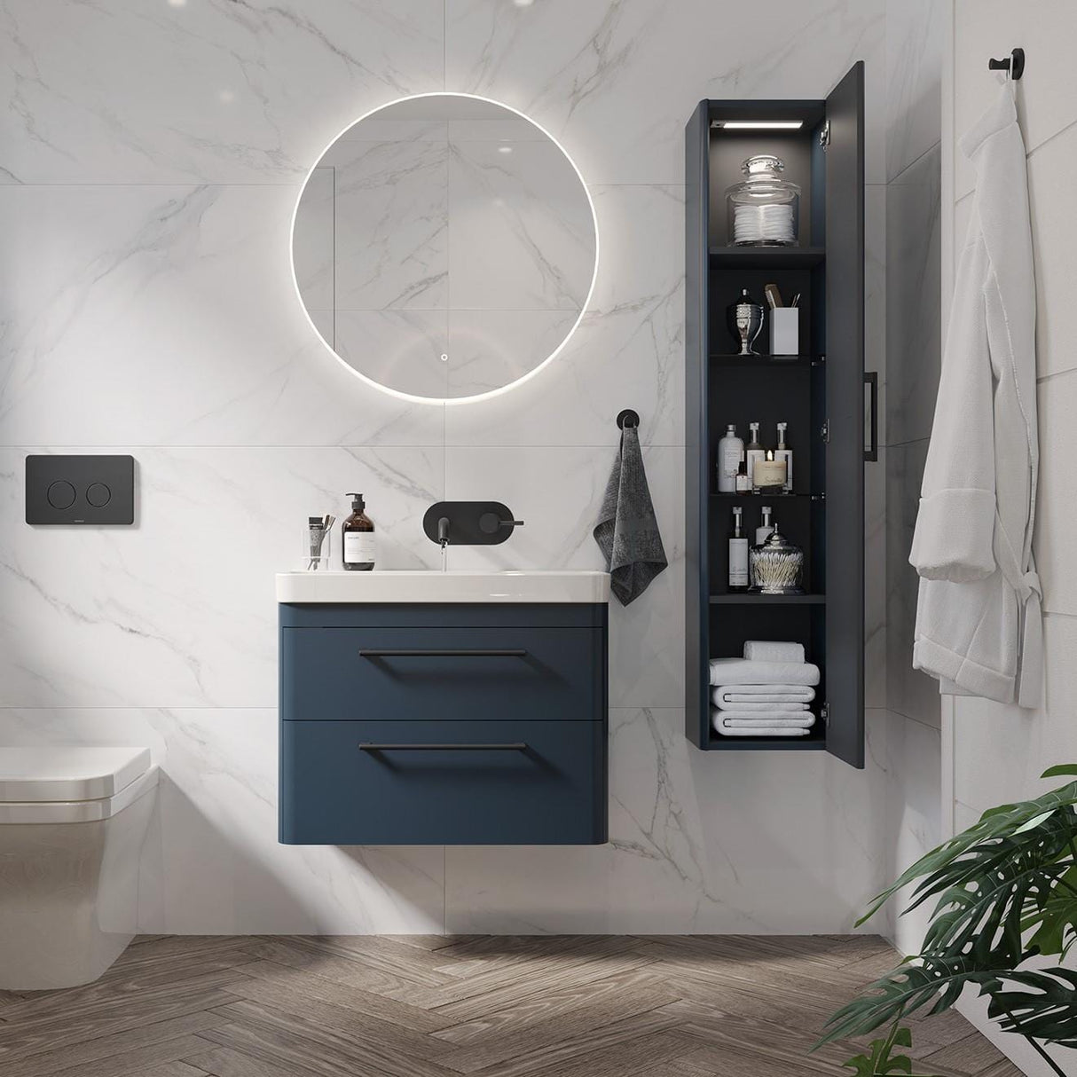 Saneux Storage Unit Saneux Hyde Tall Unit - 1400 x 300 x 240mm - Reversible Door