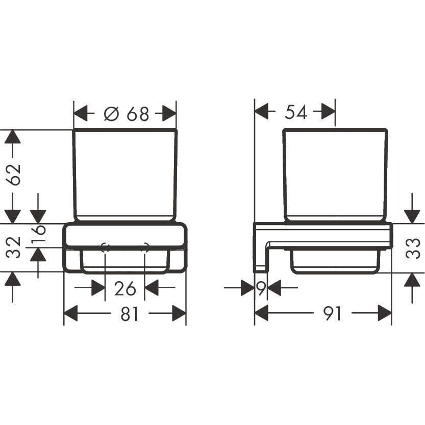 Hansgrohe Toothbrush Holder Hansgrohe Addstoris Wall Mounted Toothbrush Tumbler