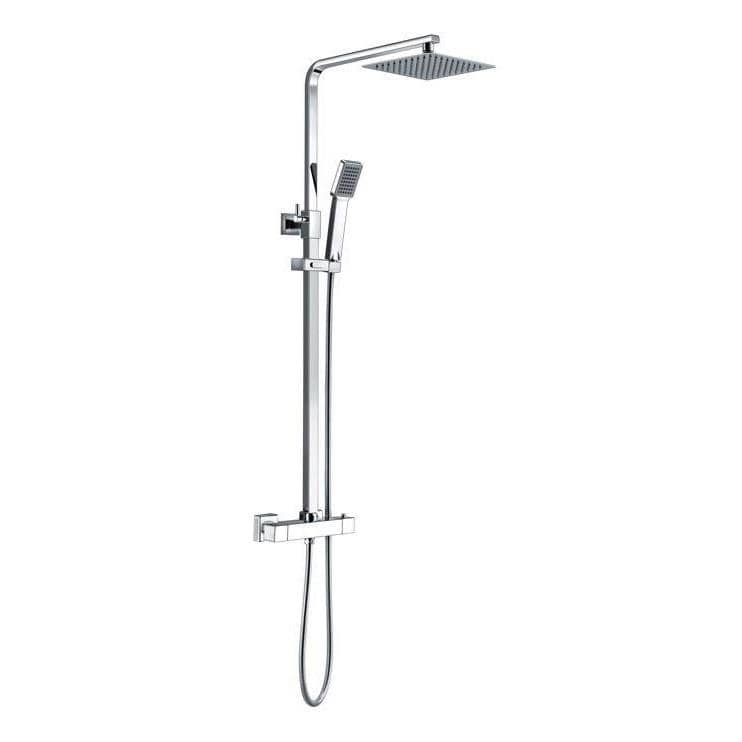 Aquarius Bathrooms Exposed Shower Set Aquarius Zacha Square Exposed Shower Valve Set with Shower Head and Handset