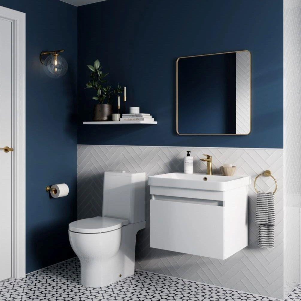 Britton Wall Mounted Vanity Unit Britton Dalston Wall Mounted 500mm Vanity Unit with Basin