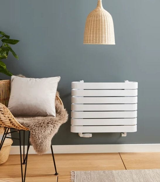 KRAD Panel Radiator 500 x 600mm K-RAD Denver Straight Horizontal Designer Radiator in Gloss White