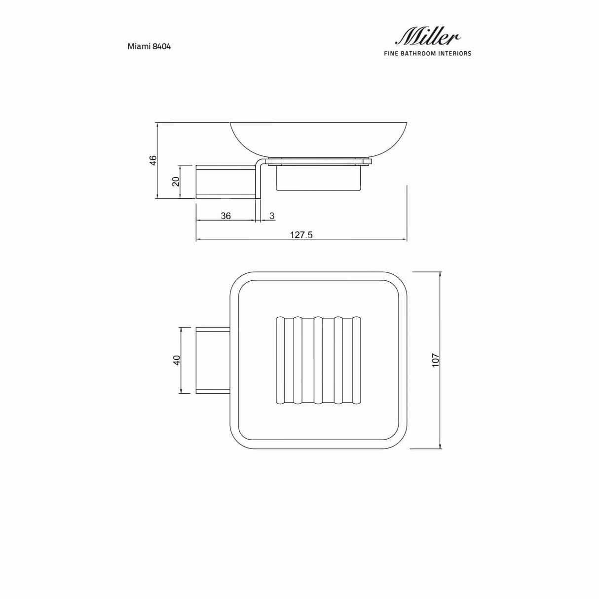 Miller Soap Dish Miller Miami Soap Dish and Holder