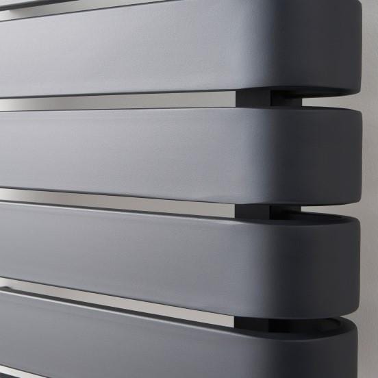 KRAD Panel Radiator K-RAD Denver Straight Horizontal Designer Radiator in Textured Grey